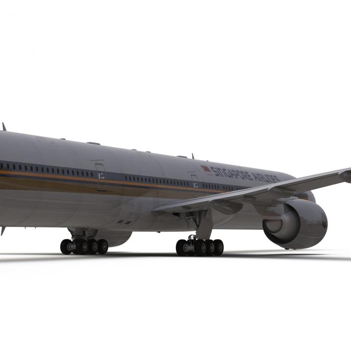 3D model Boeing 777-300ER Singapore Airlines