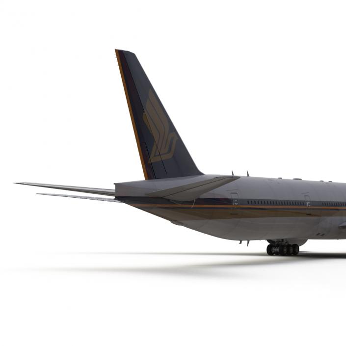 3D model Boeing 777-300ER Singapore Airlines