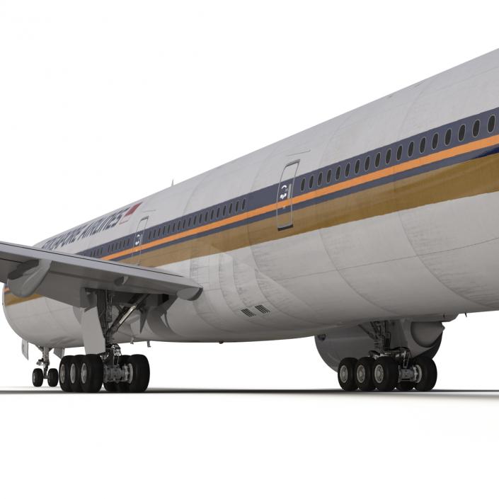 3D model Boeing 777-300ER Singapore Airlines