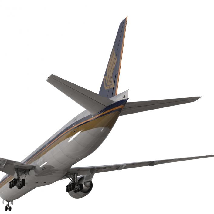 Boeing 777-300ER Singapore Airlines Rigged 3D