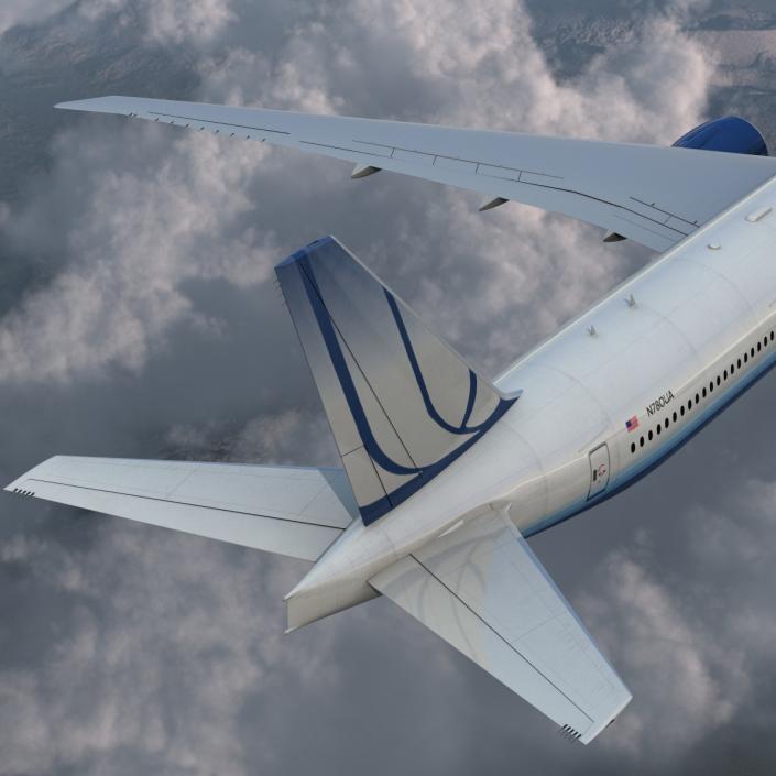 Boeing 777-300ER United Airlines 3D