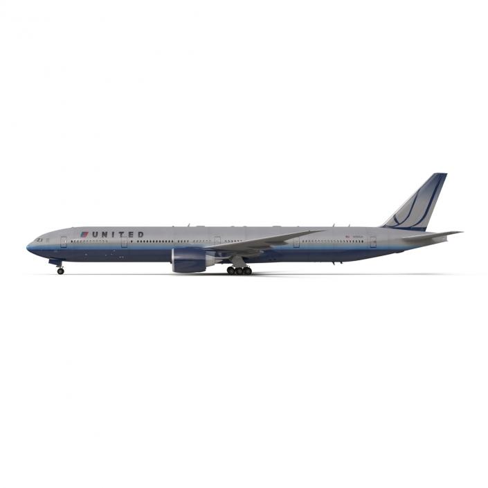 Boeing 777-300ER United Airlines 3D