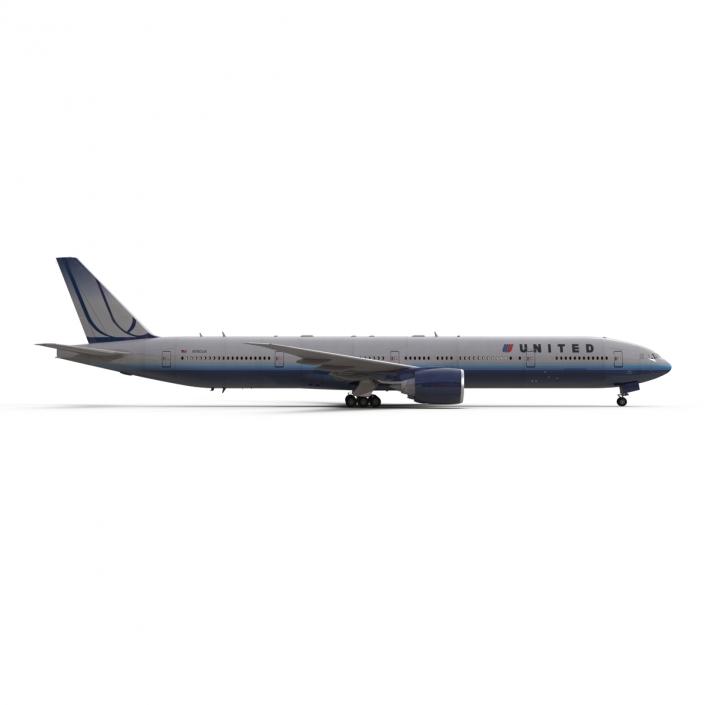 Boeing 777-300ER United Airlines 3D