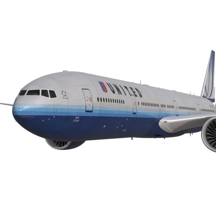 Boeing 777-300ER United Airlines 3D