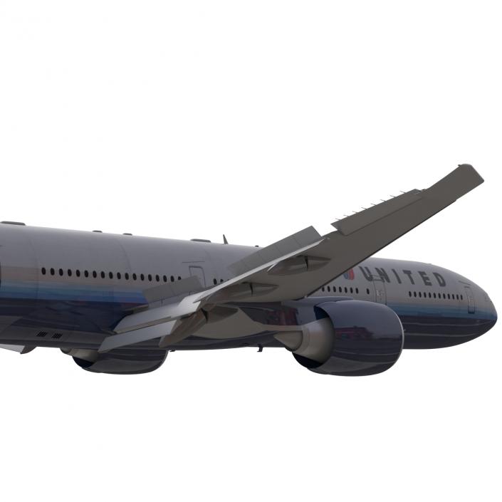 Boeing 777-300ER United Airlines 3D