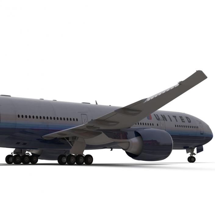 Boeing 777-300ER United Airlines 3D