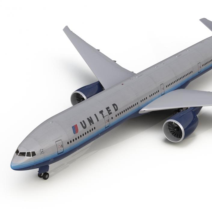 Boeing 777-300ER United Airlines 3D