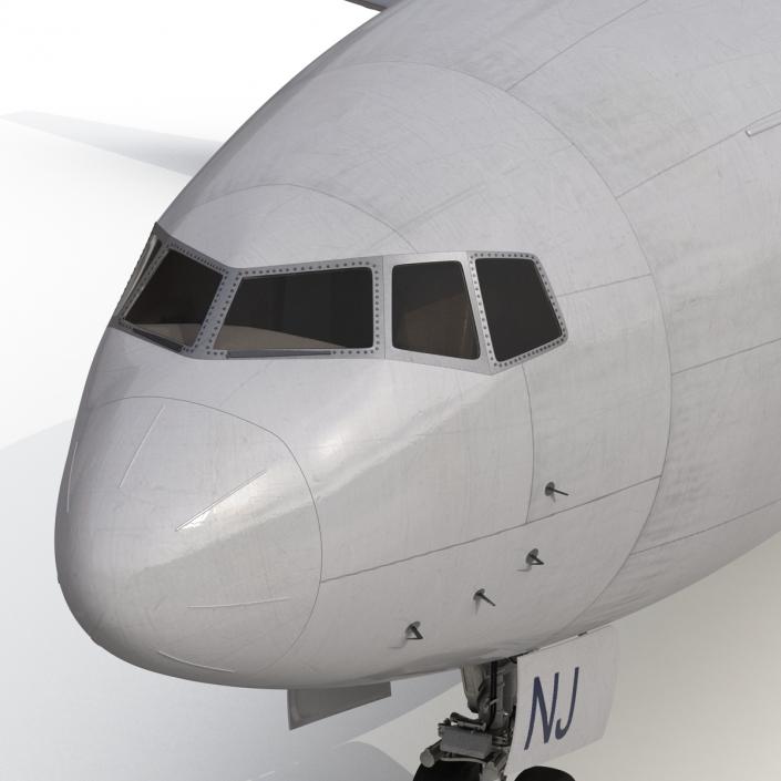 Boeing 777-300ER United Airlines Rigged 3D model