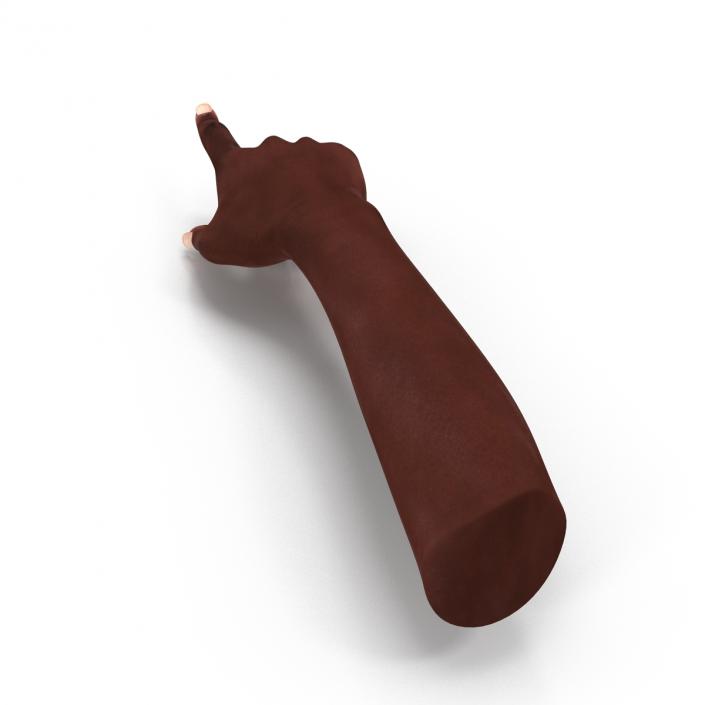 Female Hand African American 2 Rigged 3D