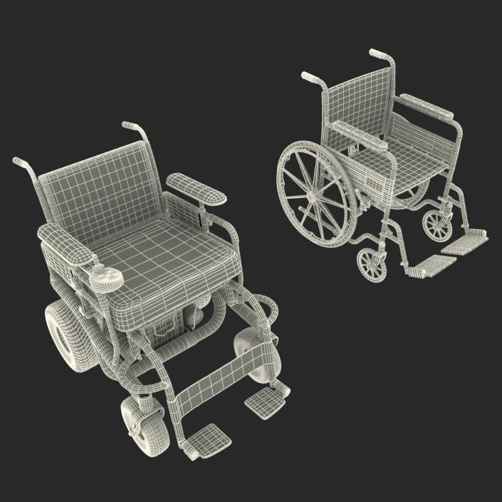 Wheelchairs Collection 3D