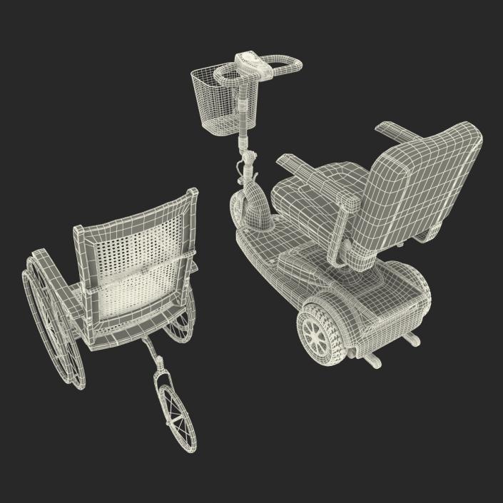 Wheelchairs Collection 3D