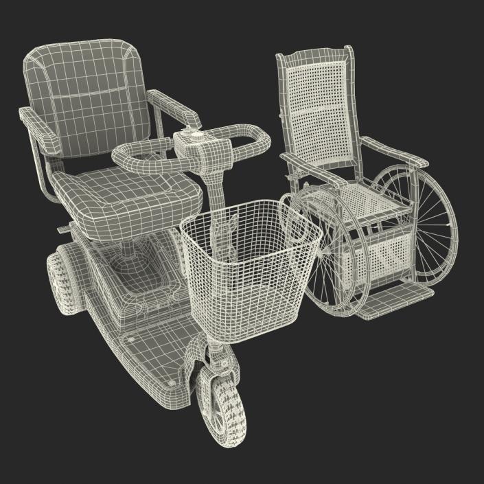 Wheelchairs Collection 3D