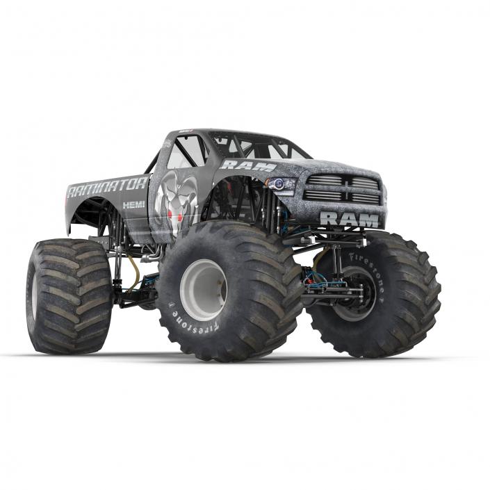 3D model Monster Truck Raminator Rigged