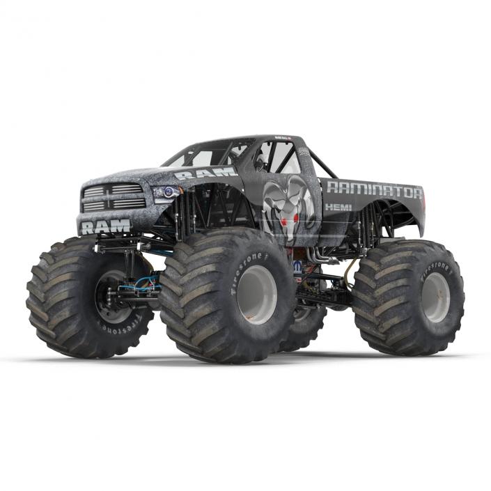 3D model Monster Truck Raminator Rigged