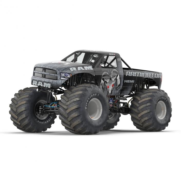 3D model Monster Truck Raminator Rigged