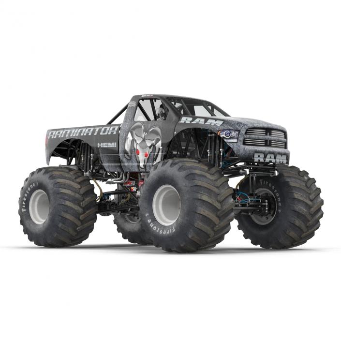 3D model Monster Truck Raminator Rigged