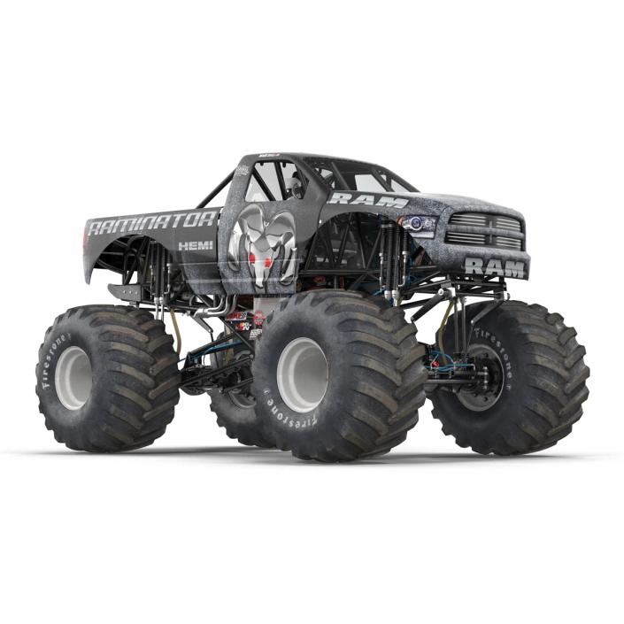 3D model Monster Truck Raminator Rigged