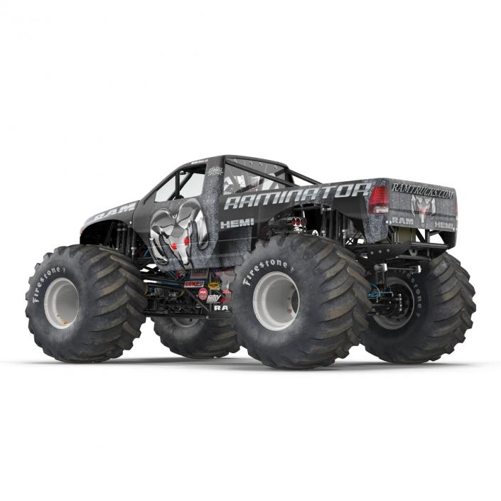 3D model Monster Truck Raminator Rigged