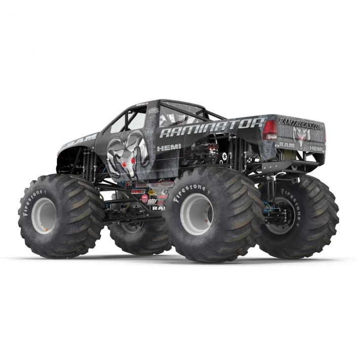 3D model Monster Truck Raminator Rigged