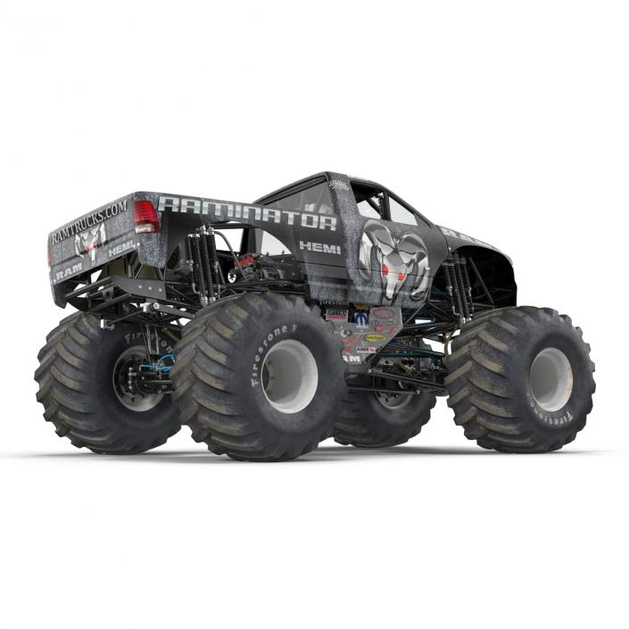 3D model Monster Truck Raminator Rigged