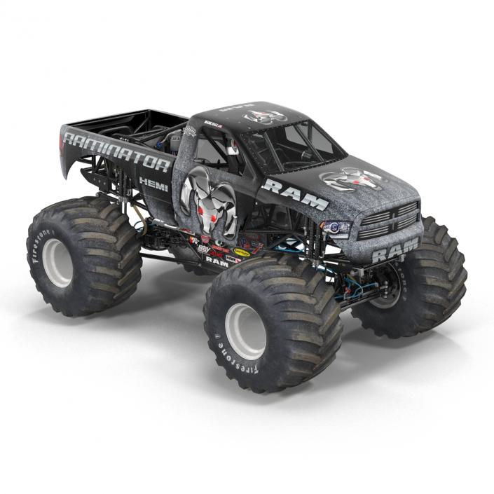 3D model Monster Truck Raminator Rigged