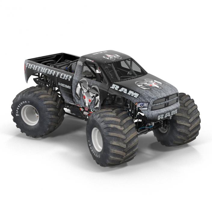 3D model Monster Truck Raminator Rigged