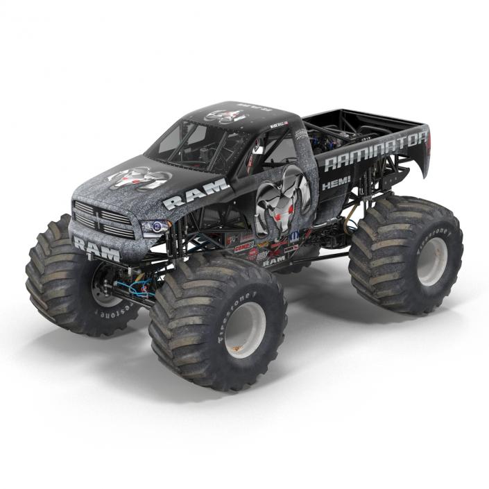 3D model Monster Truck Raminator Rigged