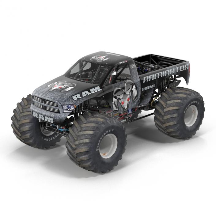 3D model Monster Truck Raminator Rigged