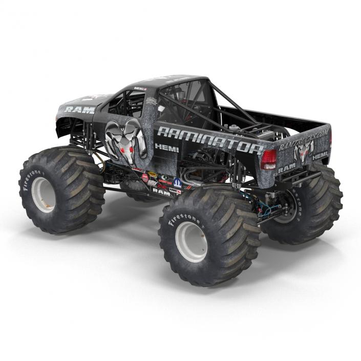 3D model Monster Truck Raminator Rigged