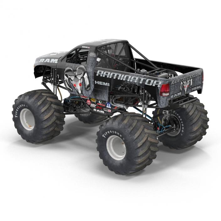 3D model Monster Truck Raminator Rigged