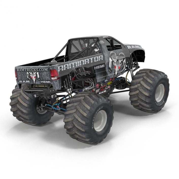 3D model Monster Truck Raminator Rigged