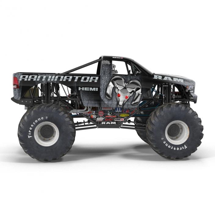 3D model Monster Truck Raminator Rigged