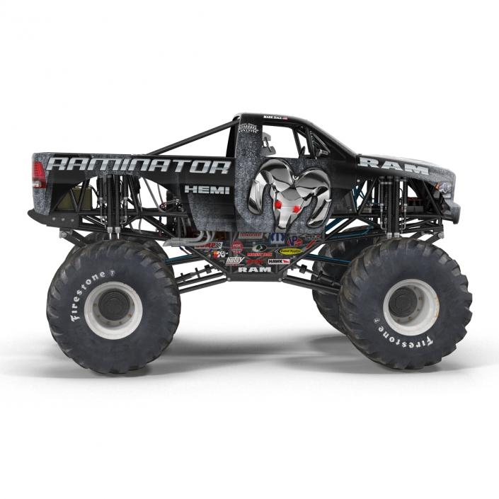 3D model Monster Truck Raminator Rigged