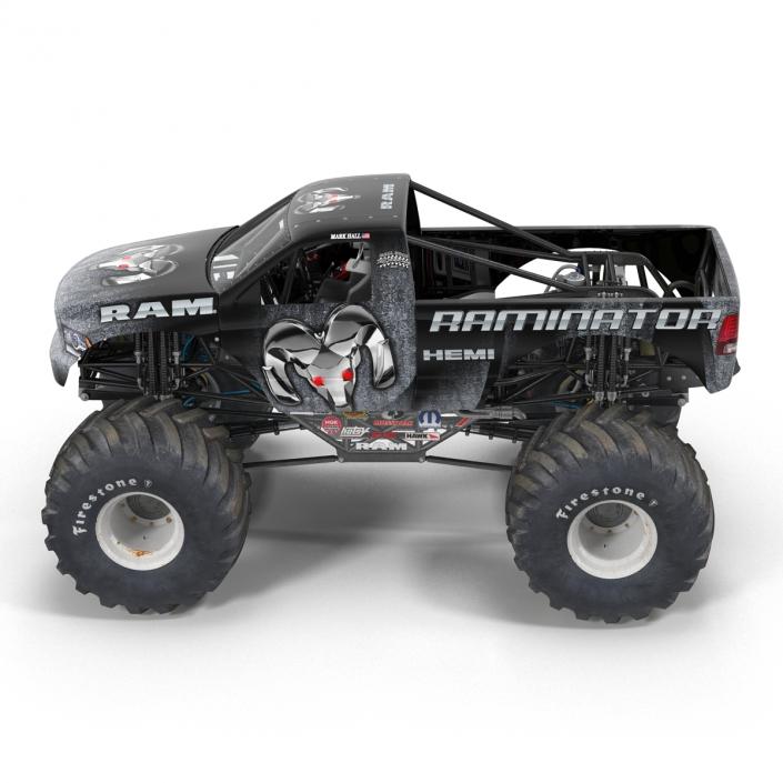 3D model Monster Truck Raminator Rigged