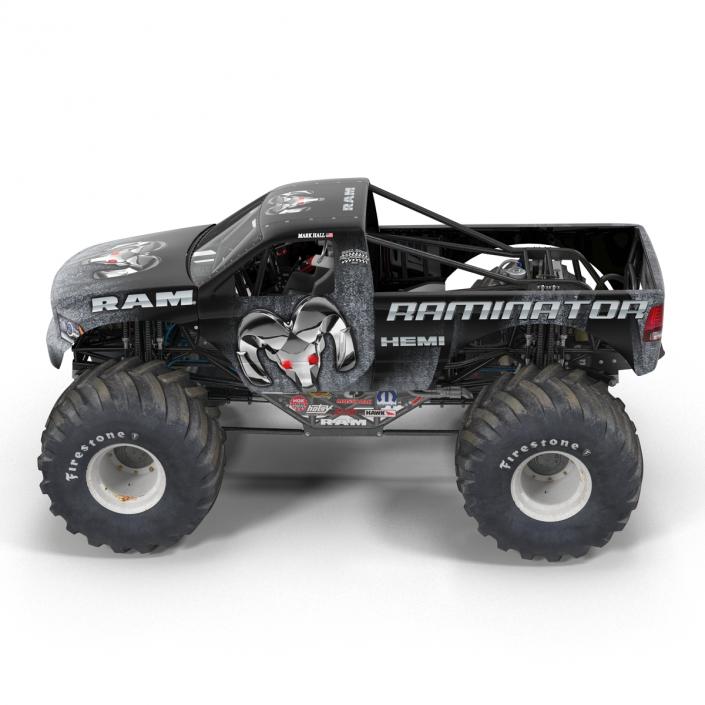 3D model Monster Truck Raminator Rigged