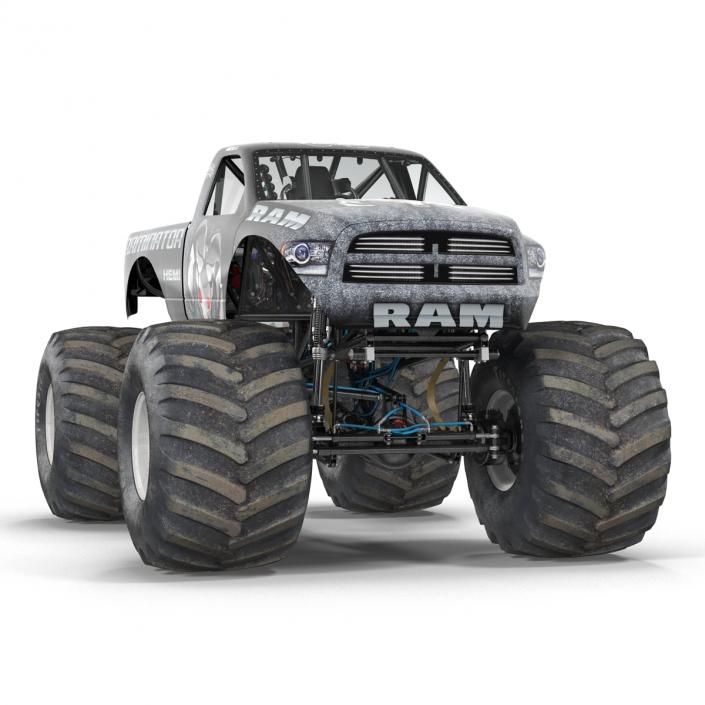 3D model Monster Truck Raminator Rigged