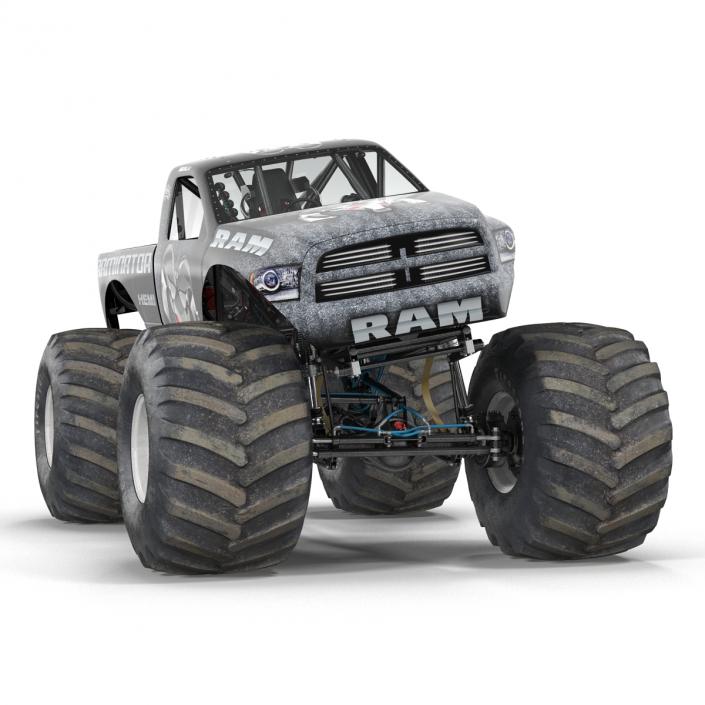 3D model Monster Truck Raminator Rigged