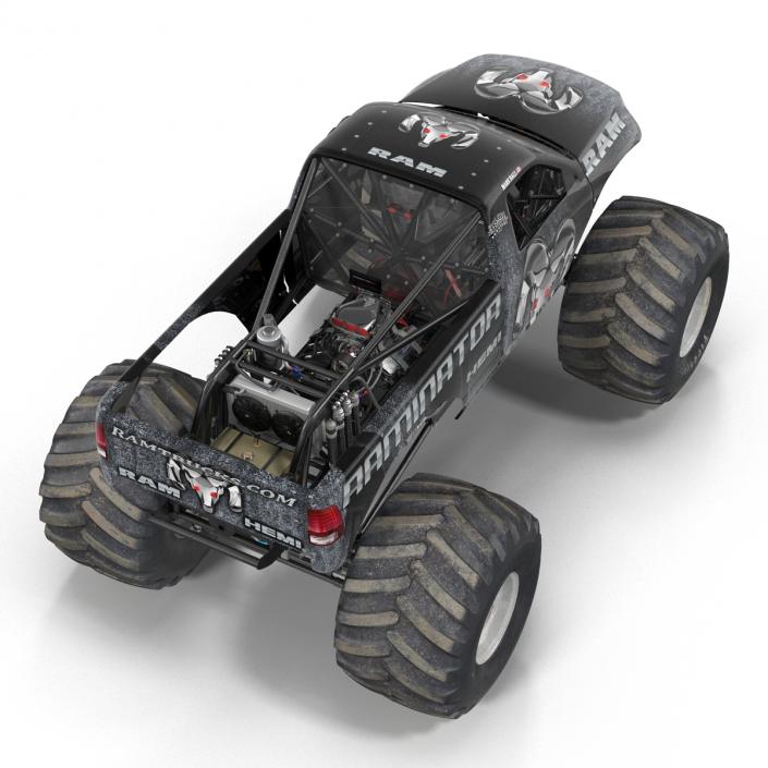 3D model Monster Truck Raminator Rigged