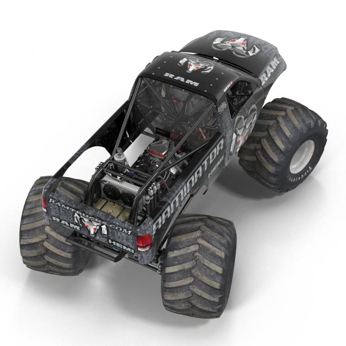 3D model Monster Truck Raminator Rigged