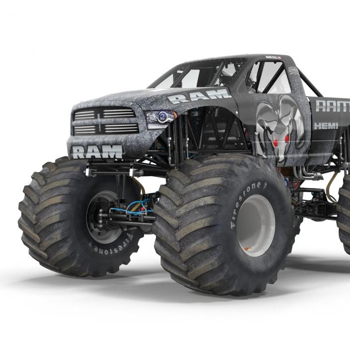 3D model Monster Truck Raminator Rigged