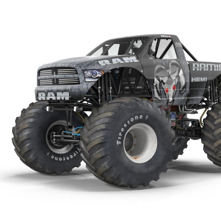 3D model Monster Truck Raminator Rigged