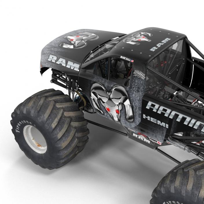 3D model Monster Truck Raminator Rigged