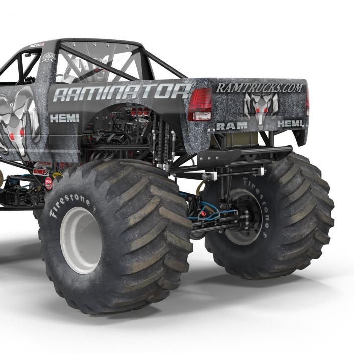 3D model Monster Truck Raminator Rigged