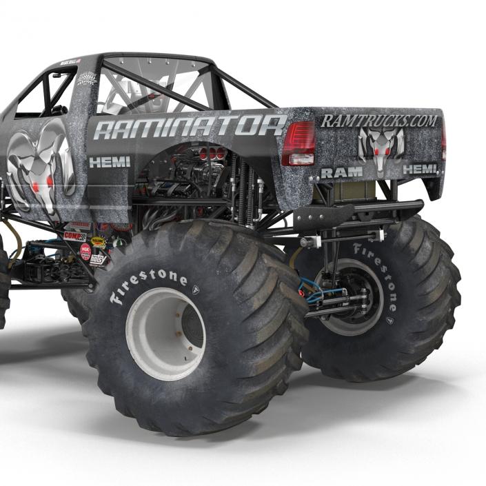 3D model Monster Truck Raminator Rigged