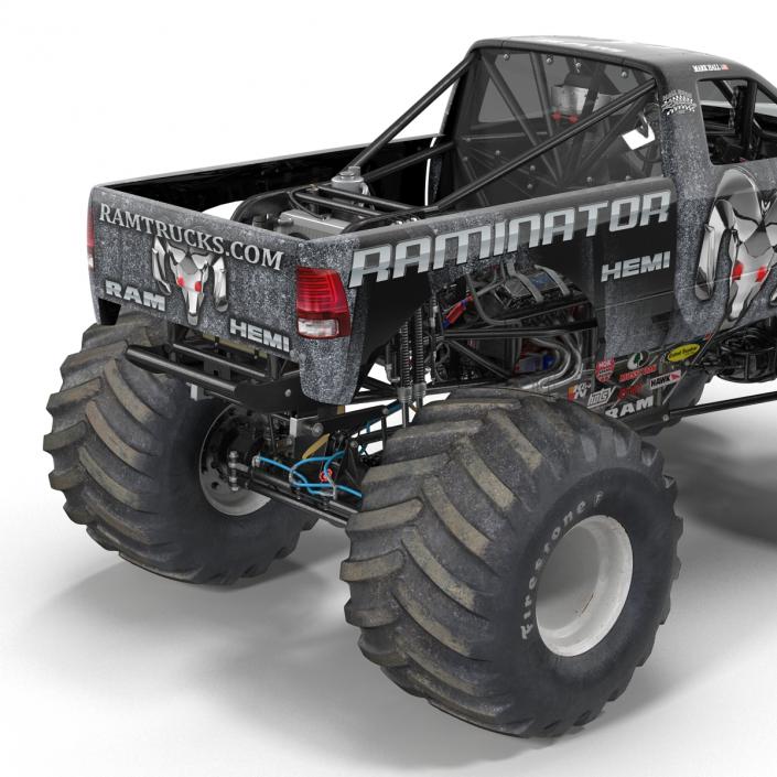 3D model Monster Truck Raminator Rigged