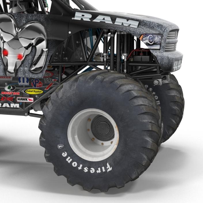 3D model Monster Truck Raminator Rigged