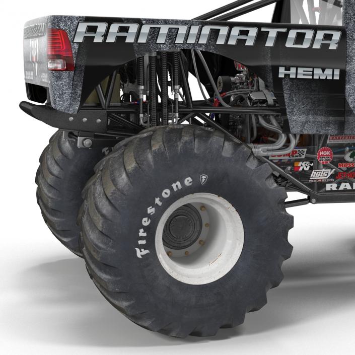 3D model Monster Truck Raminator Rigged