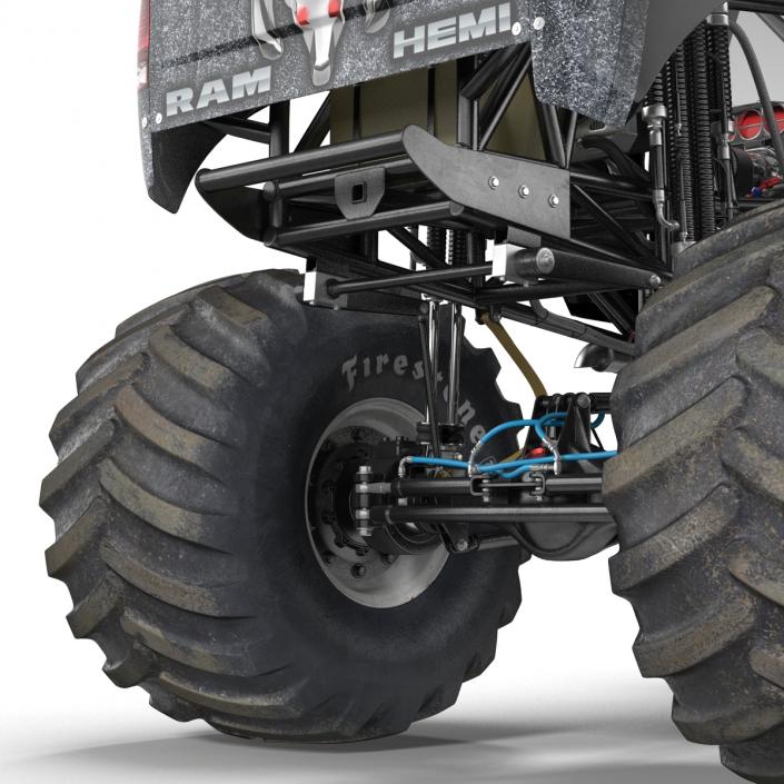 3D model Monster Truck Raminator Rigged