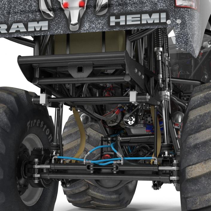 3D model Monster Truck Raminator Rigged