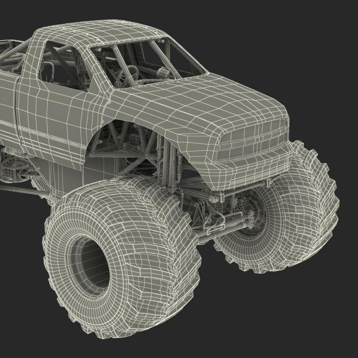 3D model Monster Truck Raminator Rigged